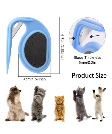 2PC PET Knotting Comb Set - De-Filter Knife & Steel Blade for Cats - Perfect Knot Remover - Buy Online on SooperMarket.com