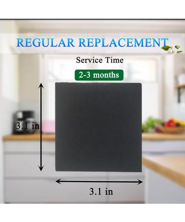 Purifylogix Odor-Absorbing Filter Refill Packs for Simpli-Magic Trash Can | Activated Carbon Deodorizers | Compatible with Built-In Odor Filter (Square 6 Pack) - Buy Online on SooperMarket.com