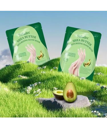 Suladec Avocado Hand Moisturizing Gloves - Soft Goat Milk Skin Mask for Men & Women (4 Pairs) - Buy Online on SooperMarket.com