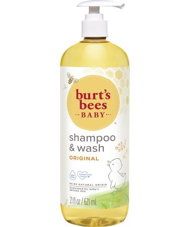 Baby Shampoo & Wash, Burt's Bees Tear Free Soap, Natural Baby Care, Original, 21 Ounce (Packaging May Vary) 621 ml Original