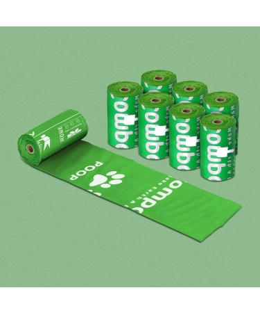 eCompostable Dog Poo Bags Biodegradable Poop Bags For Dogs Unscented Doggy Waste Bag 23x33cm Leak Proof Dog Cat litter Bags Green- Dog Poop Bags 8 Rolls - 120 Count - Buy Online on SooperMarket.com