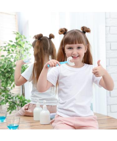 4Pack Kids Toothbrush Food Grade Soft Silicone Brush Head 360 degree Oral Teeth Cleaning Full Mouth Toothbrush Design for Toddlers and Children - Buy Online on SooperMarket.com