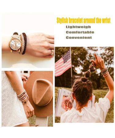 AXEN 8PCS Elastic Hair Ties for Women Girls - Soft Cotton Bands for Thick and Curly Hair - Mixed Colors - Buy Online on SooperMarket.com