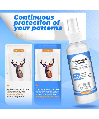 2023 Sublimation Spray Upgrade Formula for Cotton/Polyester Fabric - Quick Dry/Super Adhesion - Buy Online on SooperMarket.com