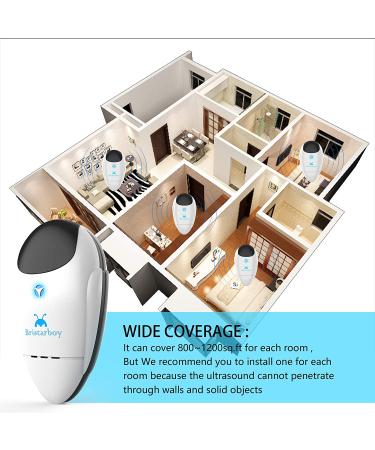 Bristarboy Ultrasonic Pest Repeller 4 Pack - Electronic Indoor Pest Control for Basement, Warehouse, Bedroom, Garage - Plug-in Repellent - Buy Online on SooperMarket.com
