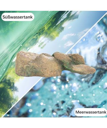 Ctpeng Aquarium Decoration Stone - Natural Look Decorative Rock & Hiding Place (25cm 13cm 7cm Resin) - Ideal Aquarium Accessories - Buy Online on SooperMarket.com