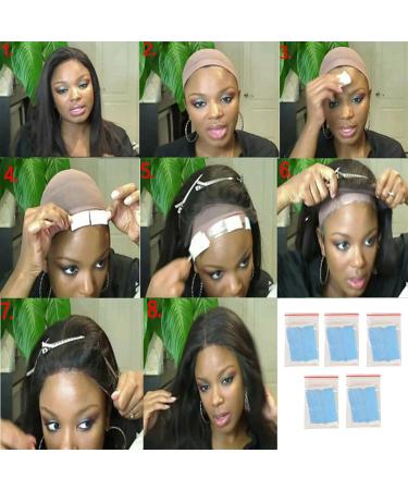 Bamberg 180Pc/Lot Strong Wig Tape Double Sided Adhesive Extension Hair Tape Strips Waterproof for Toupee/Lace Wigs Film Adhesive - Buy Online on SooperMarket.com