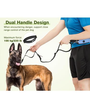 Pecute Jogging Line for Dogs - Elastic Running Leash with Belly Belt for Large & Medium Dogs - Durable Comfortable Up to 100kg - Perfect for Jogging & Outdoor Adventures - Buy Online on SooperMarket.com