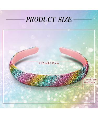 Waydress Rhinestone Headband Set - 4 Pieces Crystal Sparkly Jewel Bling Hair Accessories for Women (Bright Color) - Buy Online on SooperMarket.com