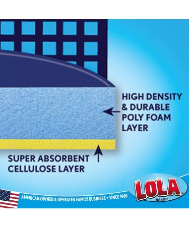 LOLA Natural Cellulose Squeeze Sponge Mop Refill - 9 Head - Super Absorbent - Durable - Easy Attachable - Lasts Longer - 1 Pack - Buy Online on SooperMarket.com
