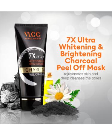 VLCC 7X Ultra Charcoal Peel Off Mask (100gm) - Deep Cleansing Facial Mask for All Skin Types | Buy Internationally - Buy Online on SooperMarket.com