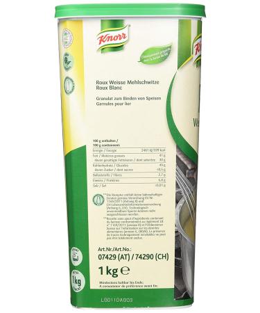 Buy Knorr Roux White Roux 1kg | Instant Stable Sauce Binding for Perfect Cooking - Buy Online on SooperMarket.com
