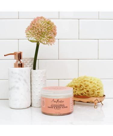 SheaMoisture Illuminating Coconut and Hibiscus Body Scrub 12 oz - Cruelty-Free Skin Care - Buy Online on SooperMarket.com