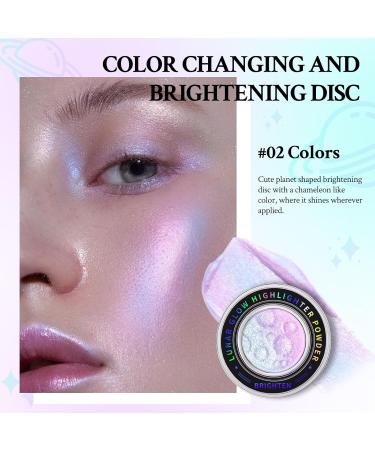 Chameleon Face Highlighter Palette - Multichrome Glitter Shimmer Makeup | Holographic Sparkle & Color Shifting Illuminator for Eyes - Buy Online on SooperMarket.com
