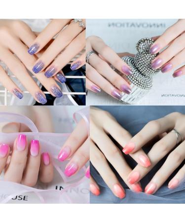 Temperature Change Nail Polish Colour Temperature Control Nail Polish - Long-Lasting Nail Polish Set - Colour Changing Temperature Control Nail Polish Nail Art Design Without UV Lamp (B Set) - Buy Online on SooperMarket.com
