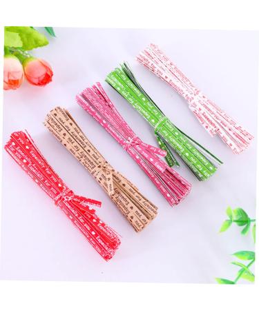 IMIKEYA 3000 Pcs Ties for Party Bags Paper Ties Zip Cable Ties Parties Decorative Ties Chocolate Bags Ties Treat Bag Ties Bendable Ties Hat Shaper Insert Zip-Ties Candy Lollipop Ribbon Rosyx3pcs 9X0.4cmx3pcs - Buy Online on SooperMarket.com