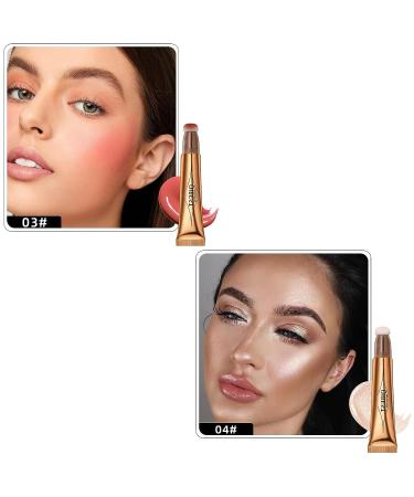 2 Color Contour Beauty Wand: Liquid Concealer & Highlighter Stick (Blush Peach & Highlight Pearl White) - Buy Online on SooperMarket.com