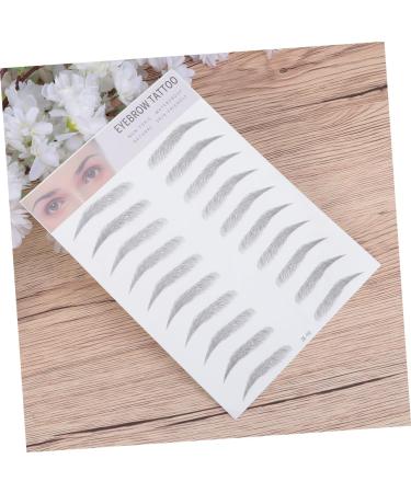 NOLITOY 2pcs 3d Eyebrow Stickers Eyebrow Makeup Kit Eyebrow Transfer Stickers Template Eyebrow Trimming Miss - Buy Online on SooperMarket.com