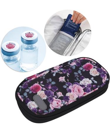 Portable Insulin Cooler Travel Case - Multilayer Diabetic Organizer (Purple) - Buy Online on SooperMarket.com