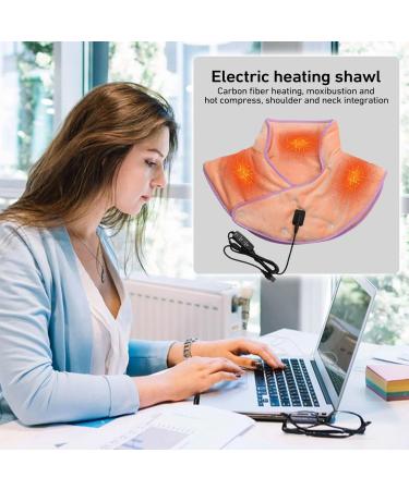 Puzzlegame Neckenheizkissen - Fast Heating Scarf & Shoulder Warmer for Neck Pain Relief | 3 Heating Levels Safe & Comfortable for Men & Women - Pink - Buy Online on SooperMarket.com