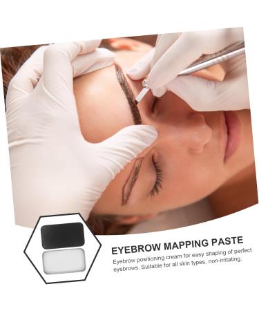 SOESFOUFU eyebrow makeup drawing paste brow mapping tool brow contour paste aluminum box 1 count (Pack of 1) Black - Buy Online on SooperMarket.com
