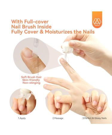Saviland 3PCS Cuticle Oil Set - Nail Strengthener & Protector for Thin Nails | Grapeseed Oil for Smoothing & Nourishing | International Shipping Available - Buy Online on SooperMarket.com