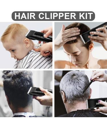 BOMPOW Electric Hair Clippers Trimmer Kit with Adjustable Speeds & 6 Guide Combs - Black - Buy Online on SooperMarket.com