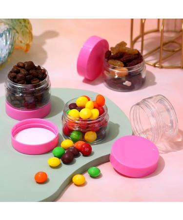 Patelai 4 Pieces Round Clear Wide-mouth Leak Proof Plastic Container Jars with Lids for Travel Storage Makeup Beauty Products Face Creams Oils Salves Ointments DIY Making or Others (Pink 1 Ounce) - Buy Online on SooperMarket.com