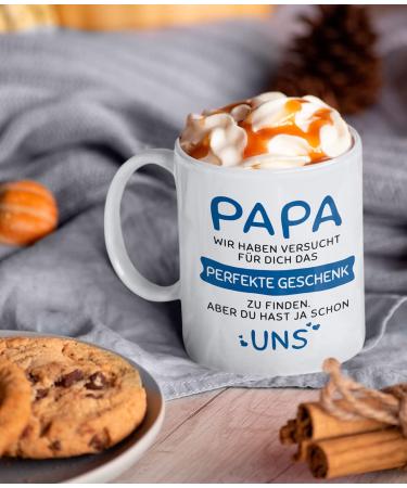 Mama Papa Gift Set - Christmas Gifts for Parents | Ceramic Cups & Spoon - Perfect Mama Papa Gift Ideas (330ml) - Buy Online on SooperMarket.com