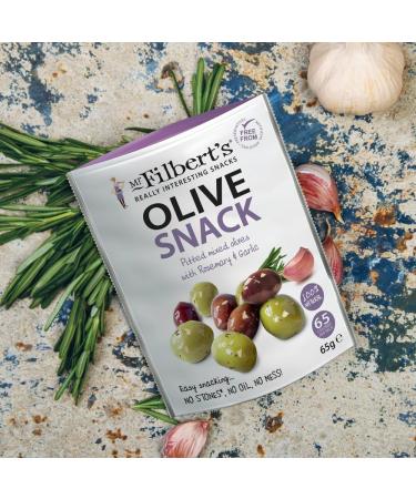 2 PACK MR FILBERT'S PITTED MIXED OLIVES WITH ROSEMARY & GARLIC 50G