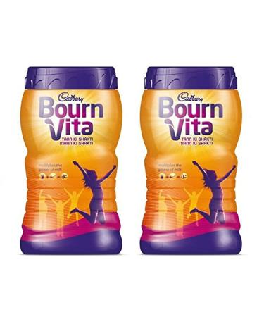 2 x 500g BOURNVITA CHOCOLATE HOT DRINK **FREE POST** ENERGISER ESSENTIAL VITAMINS ZINC MINERALS