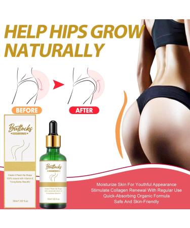Hip Lift & Butt Firming Essential Oil | Natural Herbal Formula for Women | Cellulite Removal & Enhancement - Buy Online on SooperMarket.com