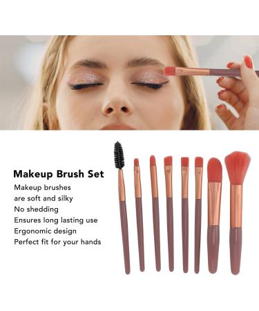 Makeup Brushes Kit Makeup Brush Set 8 Piece Aluminum Tubes for Daily Use - Buy Online on SooperMarket.com