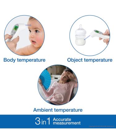 Microlife Non-Contact Forehead Thermometer | Digital Infrared No-Touch Thermometer for Adults Kids & Baby | Accurate Readings & Fever Alarm - Buy Online on SooperMarket.com