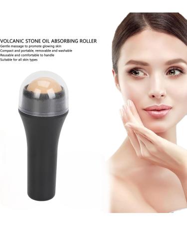 Oil Absorbing Volcanic Roller Oil Absorbing Roller Face Roller 3PCS Volcanic Stone Oil Absorbing Roller Oily Skin Control Portable Compact Reusable Facial Care Tool - Buy Online on SooperMarket.com