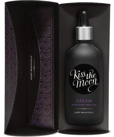 Kiss the Moon Dream After Dark Bath Oil 100ml | Essential Oils for Sleep & Glowing Skin | Natural Ingredients | Soothing Rose & Frankincense Aroma | International Shipping Available - Buy Online on SooperMarket.com