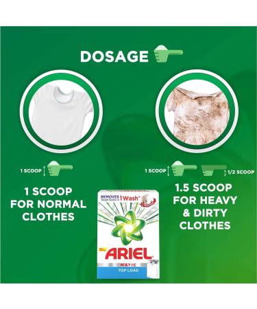 Ariel Matic Top Load Detergent Washing Powder - 2 Kg | Best International Shipping & Quality Clean - Buy Online on SooperMarket.com