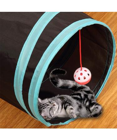 5-Way Collapsible Cat Tunnel Toy | Pet Playhouse with Storage Bag | Ideal for Cats, Puppies, Rabbits, Ferrets, Guinea Pigs | Indoor & Outdoor Use - Buy Online on SooperMarket.com