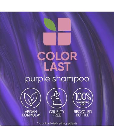 Matrix Biolage Color Last Purple Shampoo - Neutralize Brass & Yellow Tones - Fig & Orchid Formula - Paraben-Free - For Color Treated Hair - Vegan - Cruelty Free - 13.5 Fl Oz - Buy Online on SooperMarket.com