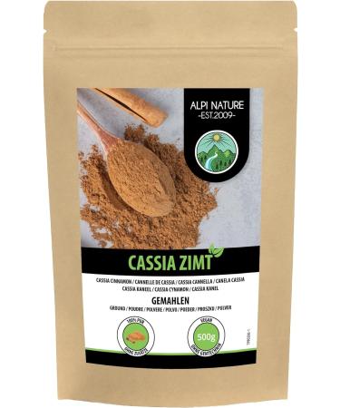 Cassia Cinnamon Powder 500g (1.1lb) - 100% Pure, Vegan, Additive-Free - Buy Online on SooperMarket.com