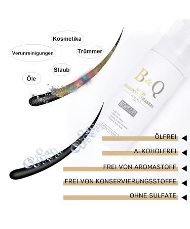 Eyelash Shampoo 100ml | Oil-Free Lash Cleaner for Extensions | B & Q Lash - Buy Online on SooperMarket.com