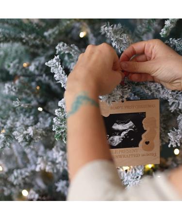 Heart's Sign Bump 1st Christmas Ornament 2022 | Ultrasound Frame for Mom To Be | New Mom Gifts - Buy Online on SooperMarket.com