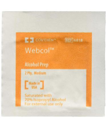 Kendall Webcol Alcohol Preps (Sterile) Medium