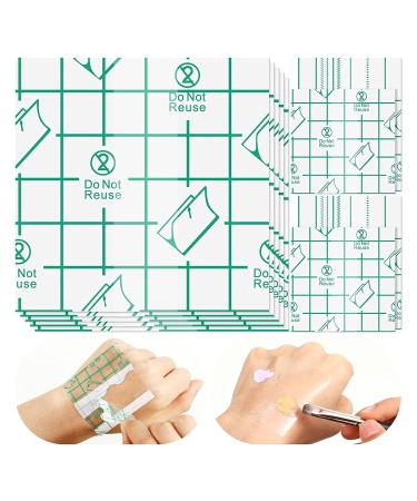 100pcs Makeup Hand Palette - Waterproof PU Film Self-Adhesive Disposable Mixing Palette for Flawless Application - Buy Online on SooperMarket.com