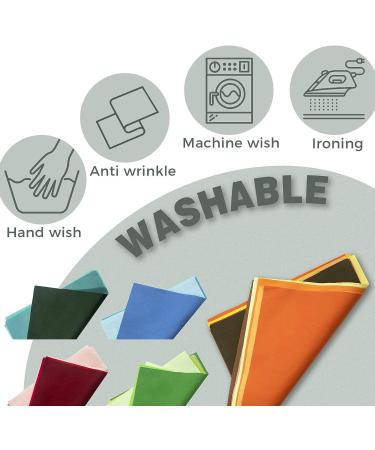 Aubliss 50pcs 9.84" x 9.84" (25cm x 25cm) Cotton Fabric Bundle PreCut Squares Fat Quarter for Patchwork Sewing DIY Craft Quilting Fabric (Bright Solid Colors) 50pcs-solid - Buy Online on SooperMarket.com