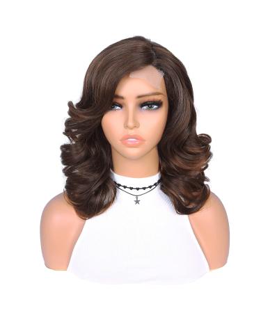 Quantum Love Short Loose Curly Body Wave Wig for Black Women - Mix Brown, 16 inches - Buy Online on SooperMarket.com