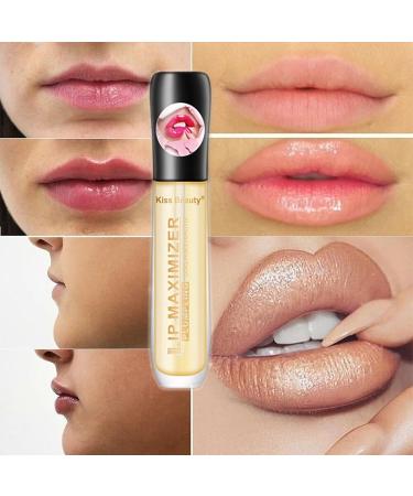 Peach Lip Plumper Set: Clear Lip Oil Gloss for Strong Moisturization, Long-Lasting and Nutritious Makeup - Waterproof Liquid Lipstick (1PC) - Buy Online on SooperMarket.com