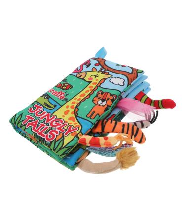 Toyvian 4 piece of cock towel book Early education books Baby intelligence toys young girl book toy-teaching support shortage peach peach skin enlightenment book child animal