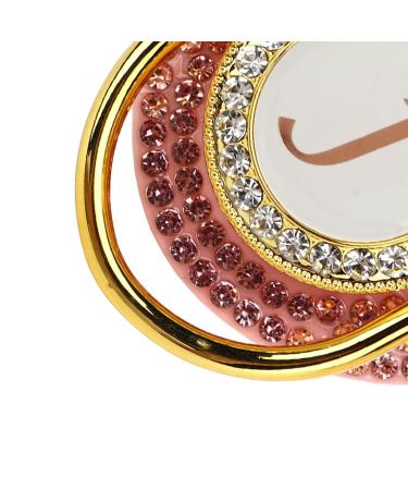 Gold Baby Pacifier Set - Rhinestone Covered Lightweight Pacifier for 6-18 Months (Letter J) | Perfect for Home Use - Buy Online on SooperMarket.com