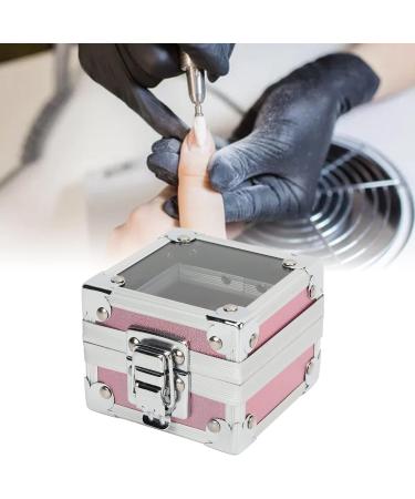 Nail Drill Bits Holder Container 25 Holes Aluminum Alloy Nail Grinding Bits Storage Box Organizer (Pink) - Buy Online on SooperMarket.com